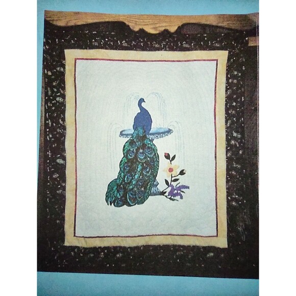 5/$25 1998 Country Heirlooms PEACOCK PARADISE Applique QUILT PATTERN Design - Picture 4 of 9